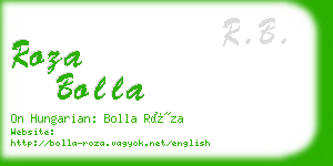 roza bolla business card